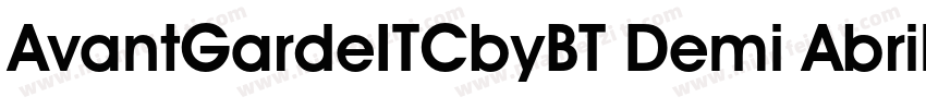 AvantGardeITCbyBT Demi AbrilFatface字体转换